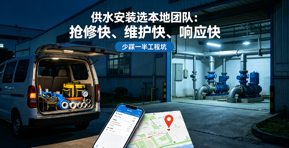 供水安装选本地团队：抢修快、维护快、响应快，少踩一半工程坑