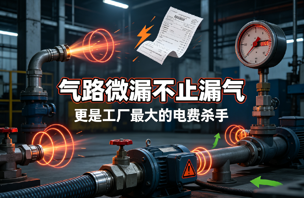 气路微漏不止漏气,更是工厂最大的电费杀手