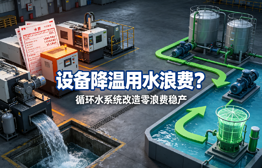 设备降温用水浪费?循环水系统改造零浪费稳产