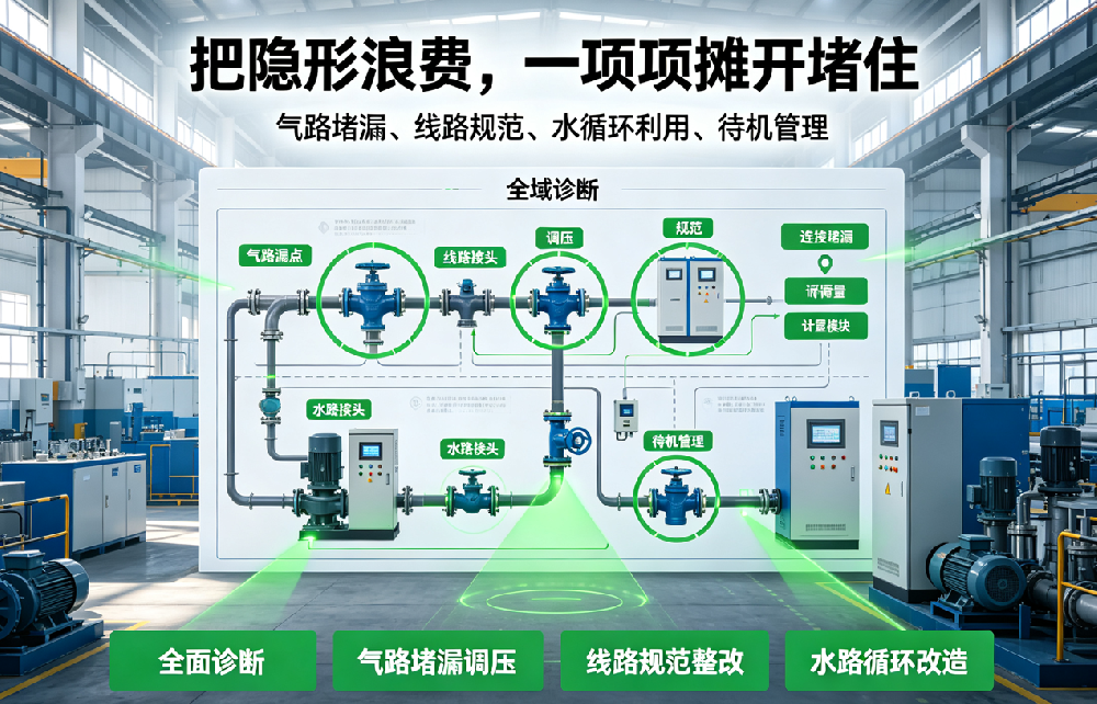 工厂隐形能耗账单:水电气不规范每年白白亏几万