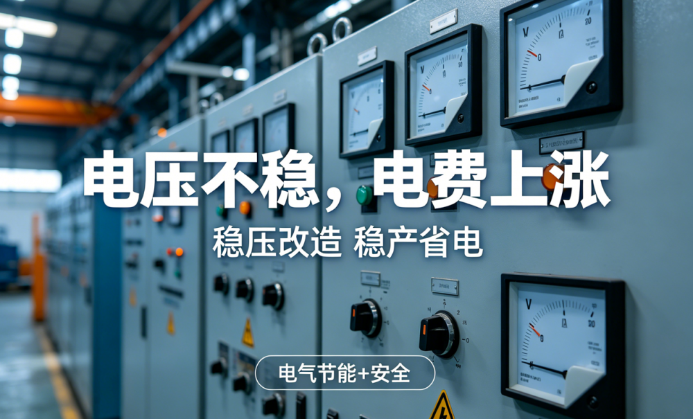 电压不稳不仅坏设备,更会造成高额电费损耗